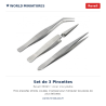 Revell 39063 Set de 3 Pincettes