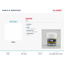 Hobby/Gunze C001 – Blanc...