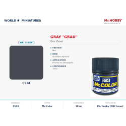 Hobby/Gunze C514 – Gris...