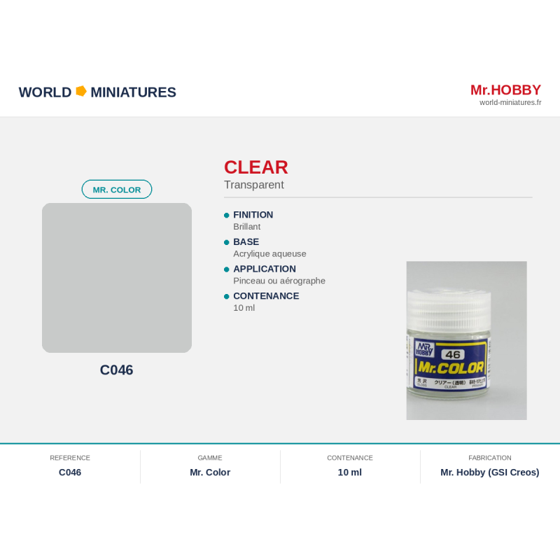 Hobby/Gunze C046 – Clear (10ml)