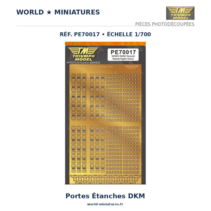 Triumph	PE70017	 1/700 WWII DKM Portes étanches du navire