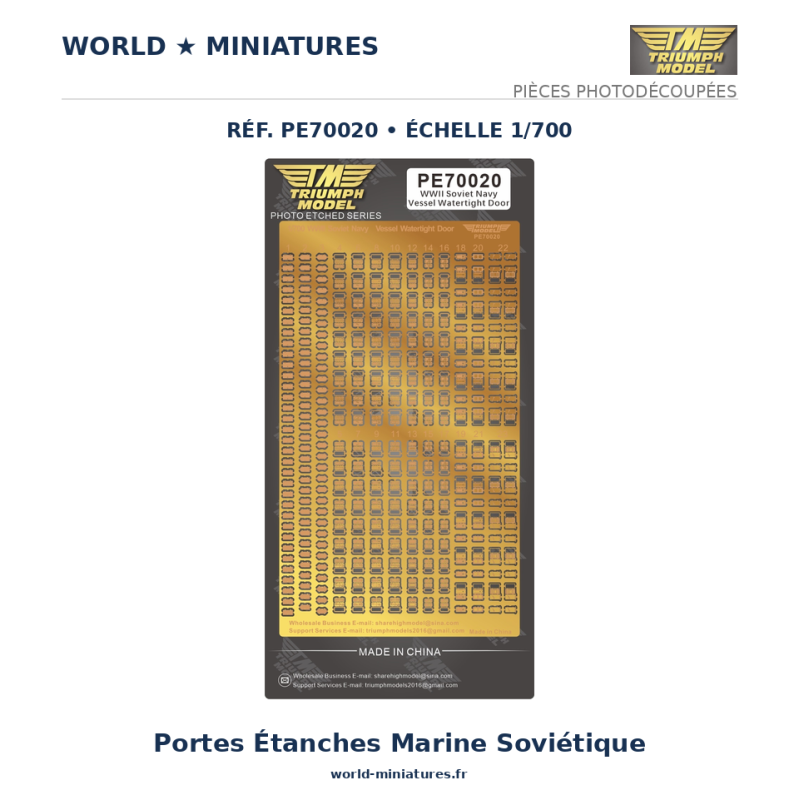 Triumph	PE70020	 1/700 Marine soviétique WWII Portes étanches