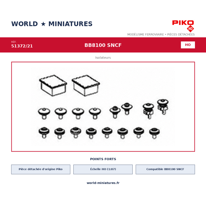 Piko HO 51372/21 – BB8100 SNCF Isolateurs