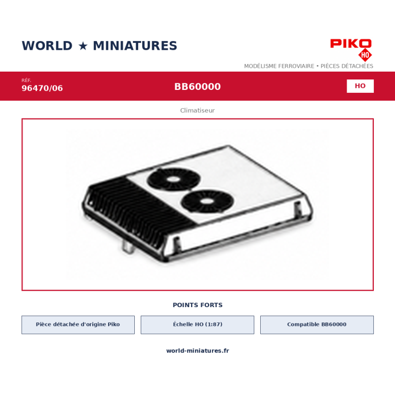 Piko HO 96470/06 – BB60000 Climatiseur