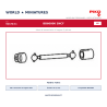 Piko HO 96470/31 – BB60000 SNCF Arbre de transmission + bagues (3 pièces)