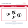 Piko HO 97420/12 – BB4200 SNCF Inserts de feux, cerclages de lampes