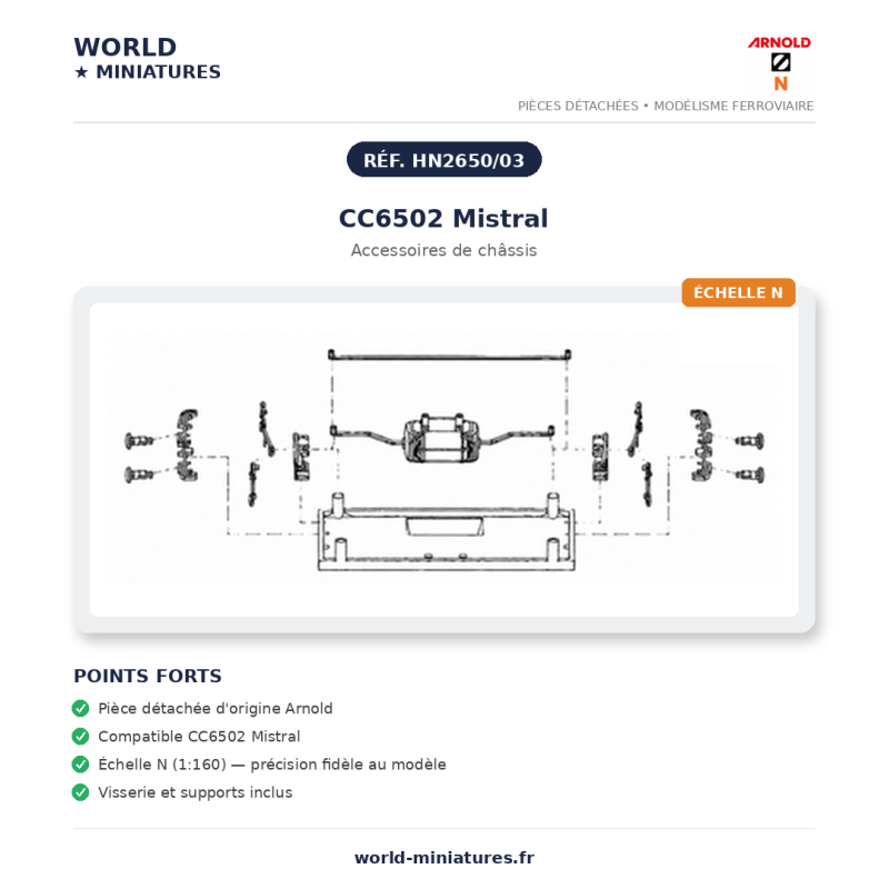 Arnold N	HN2650/03	CC6502 mistral accessoires de châssis