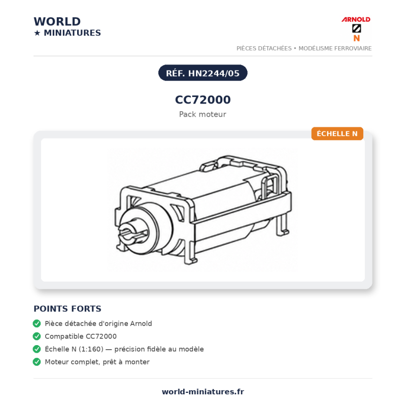 Arnold N	HN2244/05	CC72000 Pack moteur