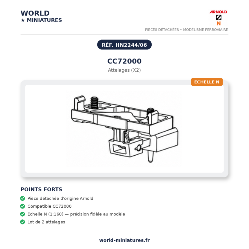 Arnold N	HN2244/06	CC72000 Attelages (X2)
