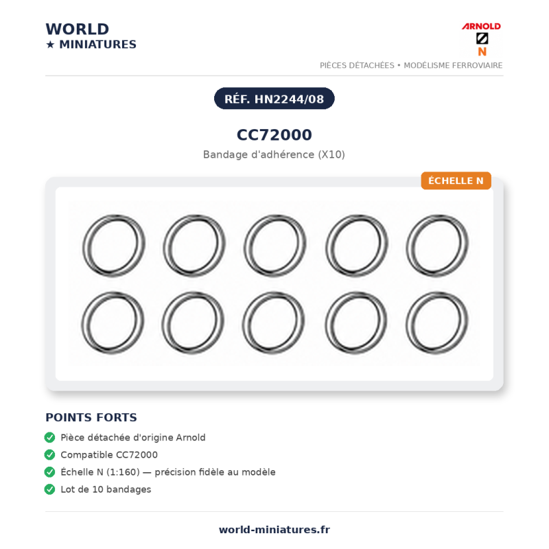 Arnold N	HN2244/08	CC72000 Bandage d’adhérence (X10)