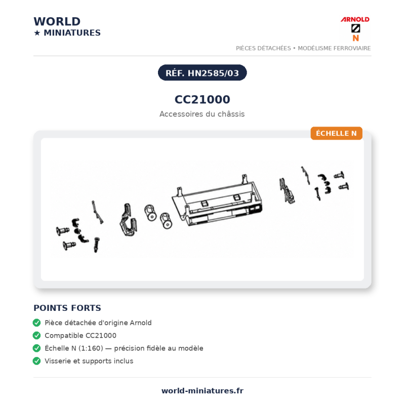 Arnold N	HN2585/03	CC21000 Accesoires du châssis