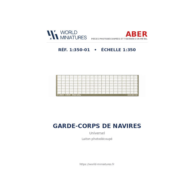 Aber S 1:350-01 – Balustrades de navires