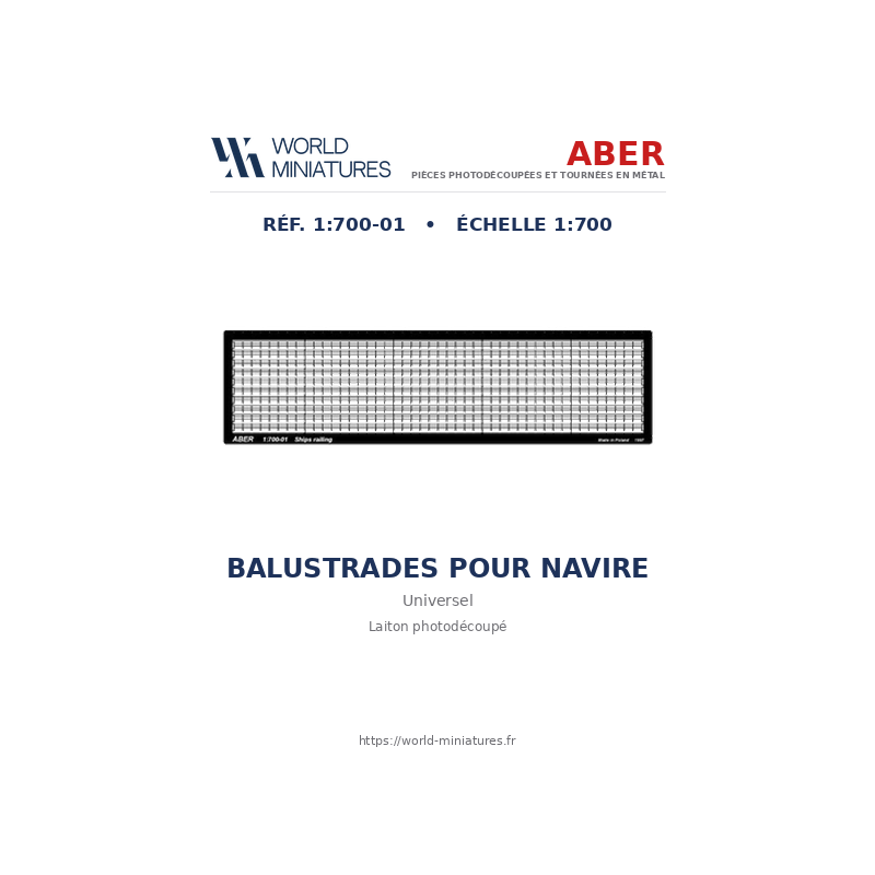 Aber S 1:700-01 – Balustrades/rambardes universelles