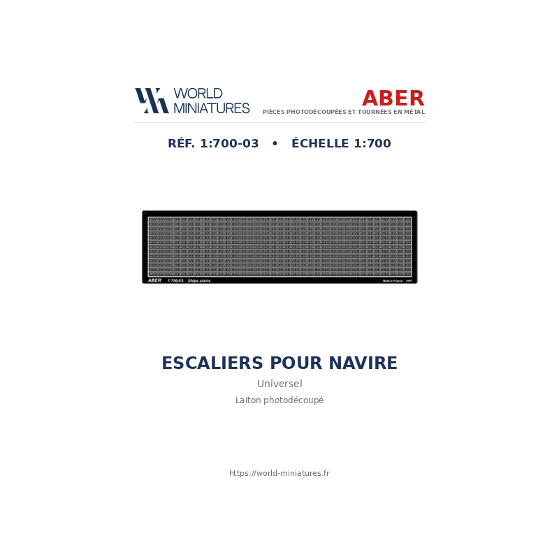 Aber S 1:700-03 – Escaliers pour navire