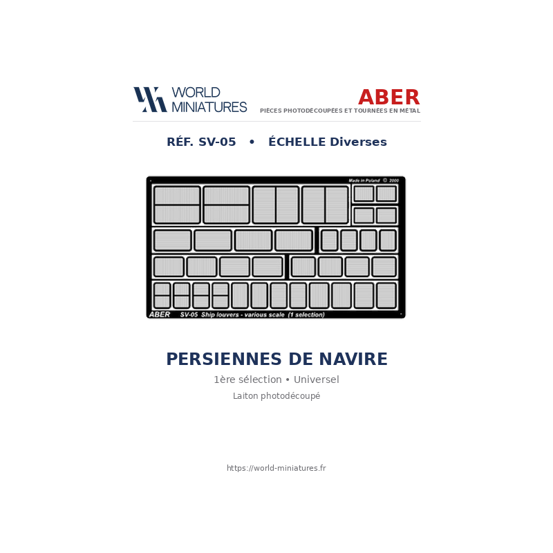 Aber RE-SV-05 - Persiennes de navire de différentes tailles (première sélection)