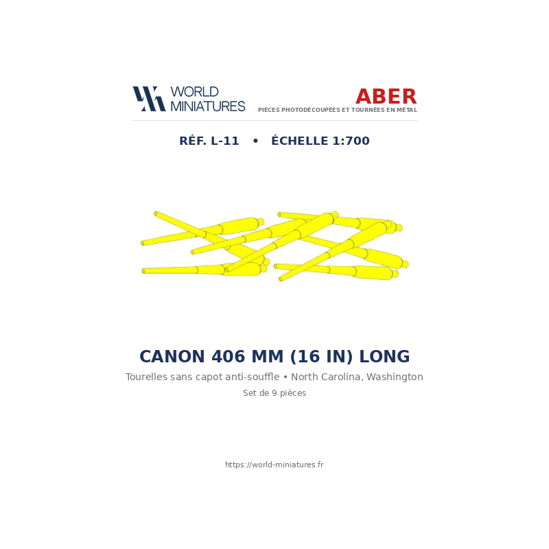 Aber S 1:700 L-011 – Canons 406 mm (longs) North Carolina / Washington