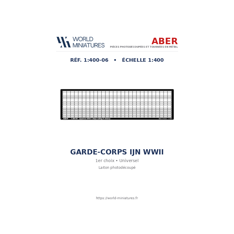 Aber S 1:400-06 – Garde-corps IJN WWII