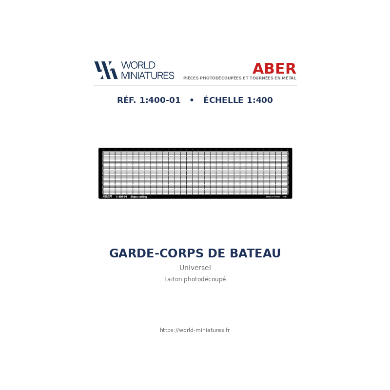 Aber S 1:400-01 – Garde-corps de bateau