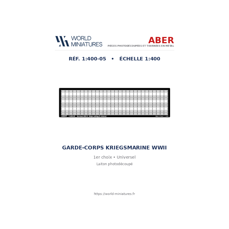 Aber S 1:400-05 – Garde-corps Kriegsmarine WWII