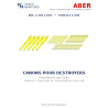 Aber S 1:350 L-054 – Jeu de canons pour destroyers Narvik type 1936A