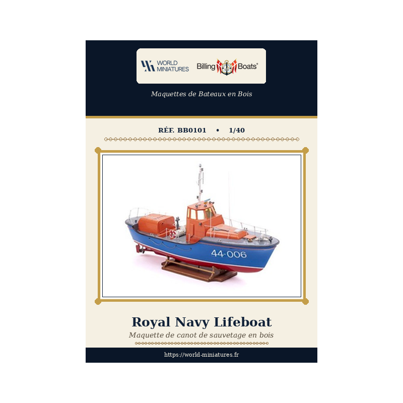Billing boat	BB0101	 Royal Navy Lifeboat 1:40