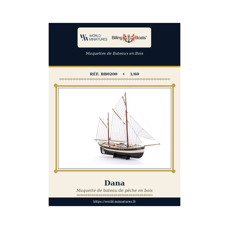 Billing boat	BB0200	 Bateau De Pêche Dana 1:60