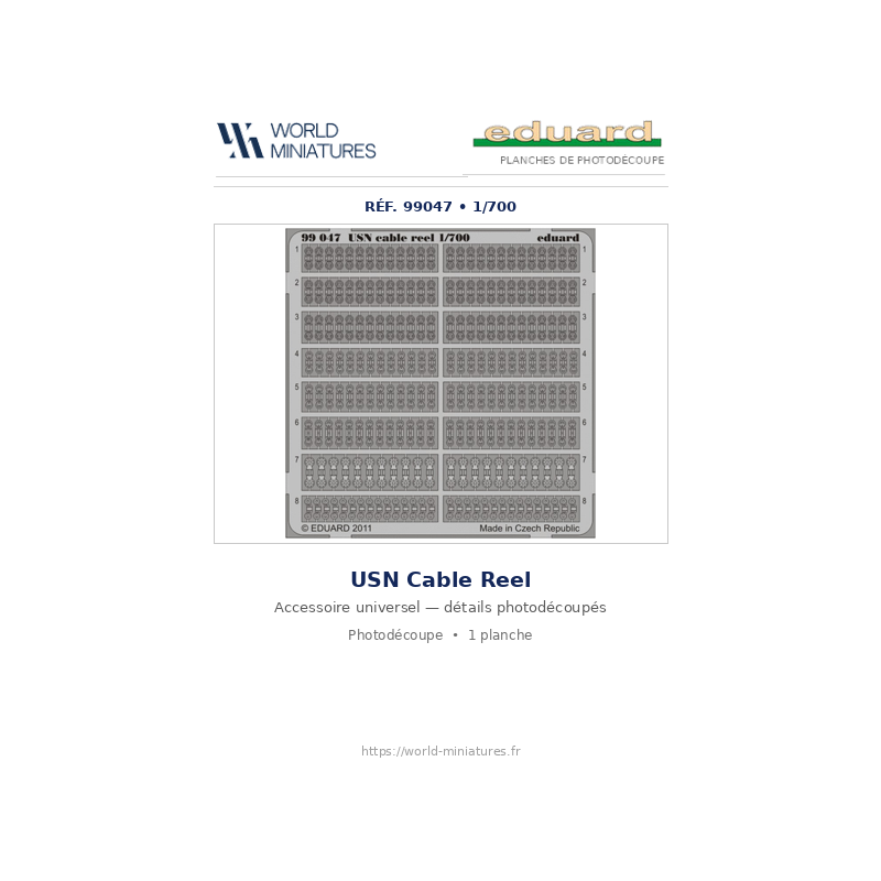 Eduard 99047 – USN Cable Reel 1/700