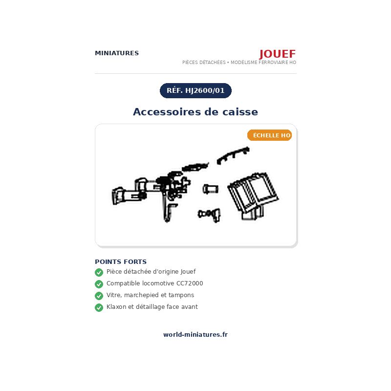 Jouef HO CC72000 Accéssoires de caisse