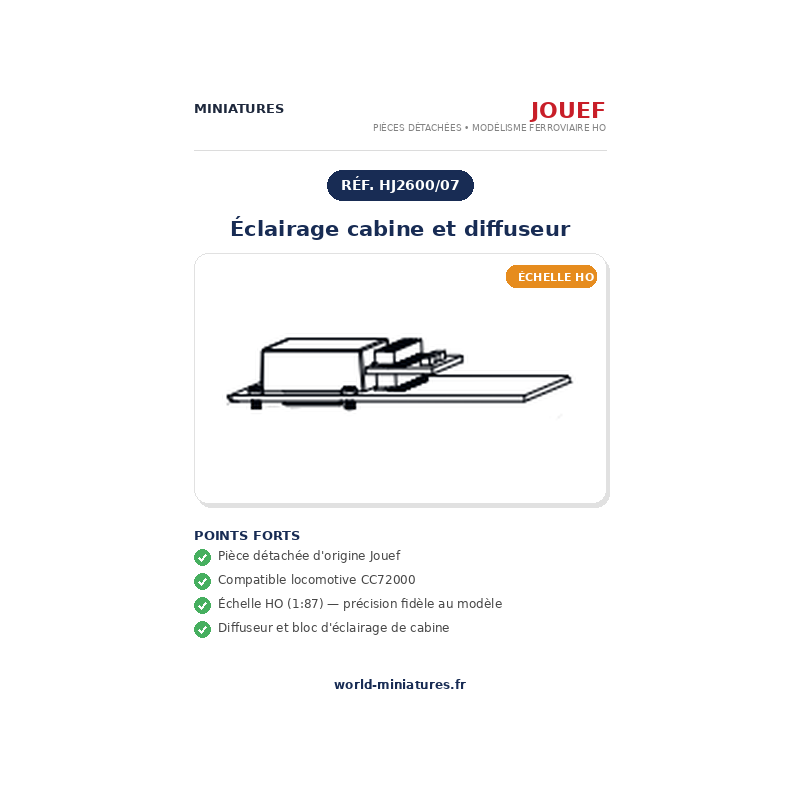 Jouef HO CC72000 Platine