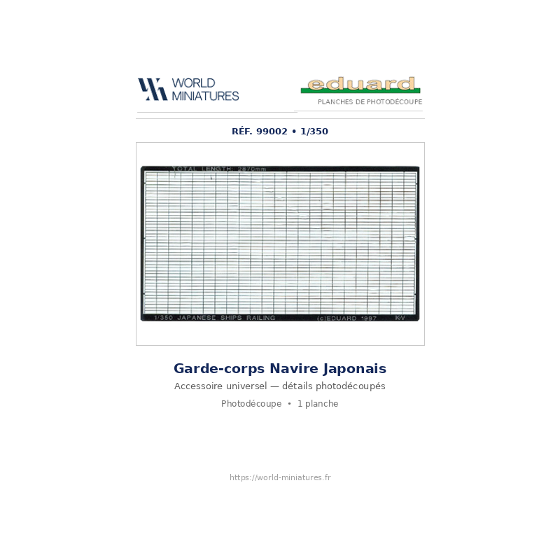 Eduard 99002 – Garde-corps navire japonais 1/350