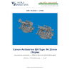 Eduard 653021 – Canon antiaérien IJN Type 96 de 25 mm (triple) 1/350