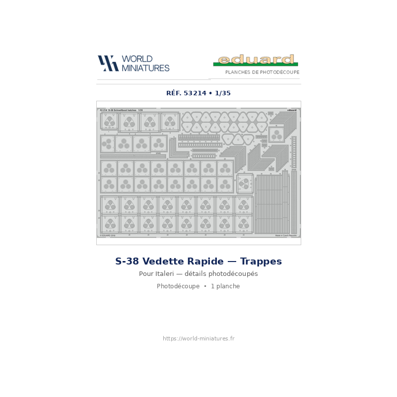 Eduard 53214 – S-38 Vedette rapide – Trappes 1/35 (Italeri)