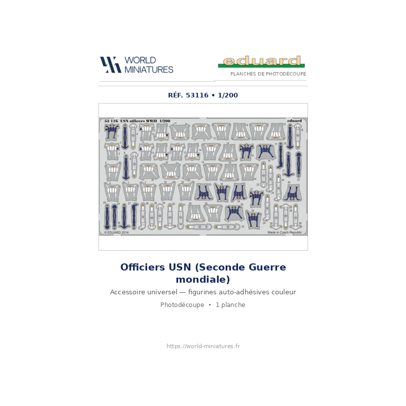 Eduard 53116 – USN Officers WWII – 1/200 (SA)