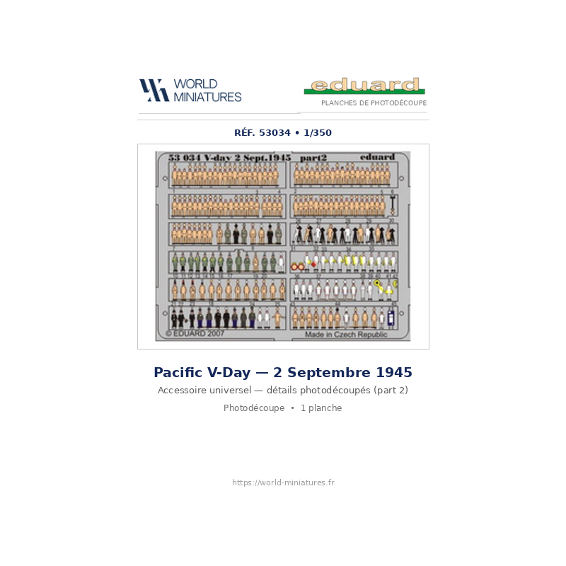 Eduard 53034 – Pacific V-Day – 2 Septembre 1945 – 1/350