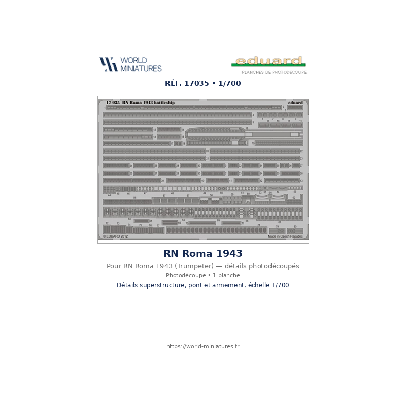 Eduard 17035 – RN Roma 1943 – 1/700
