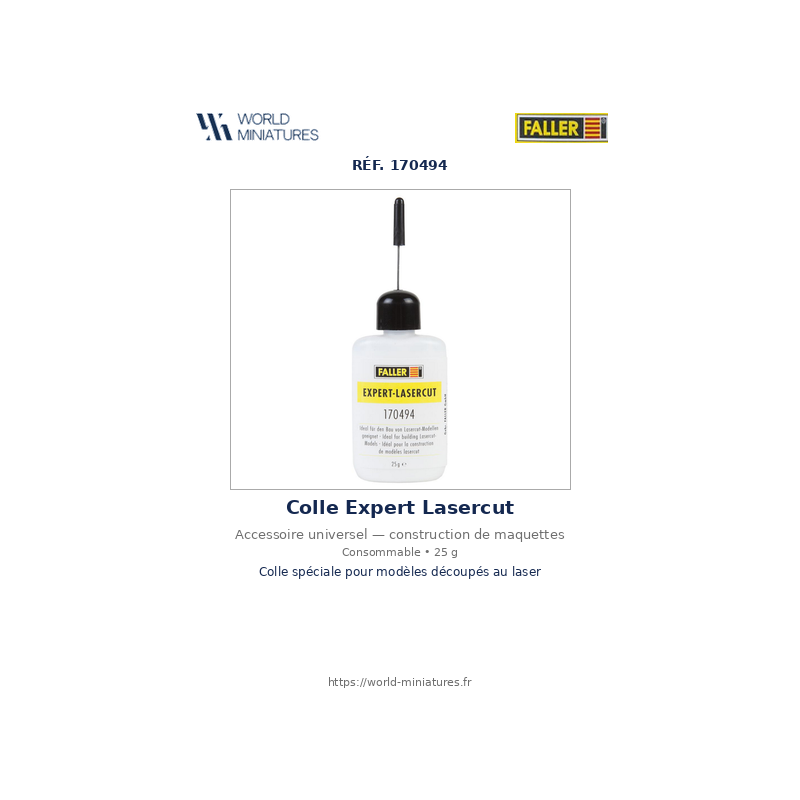 Faller 170494 – Colle Expert Lasercut (25 g)