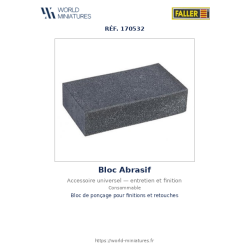 Faller 170532 – Bloc abrasif