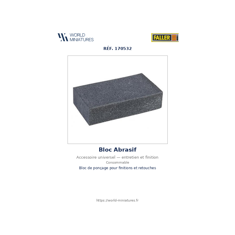 Faller 170532 – Bloc abrasif