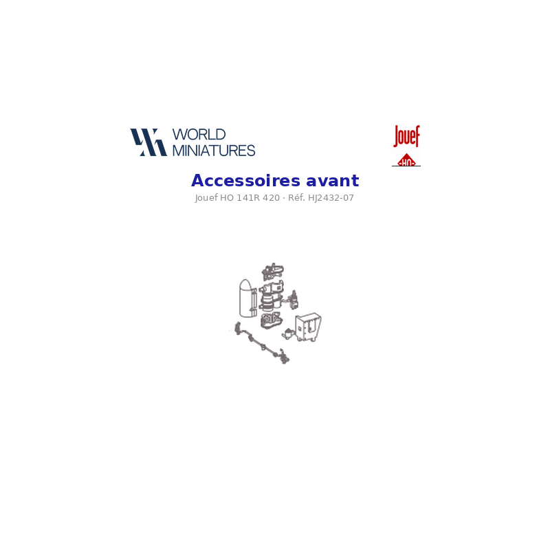 Jouef HO 141R 420 – HJ2432-07 – Accessoires avant