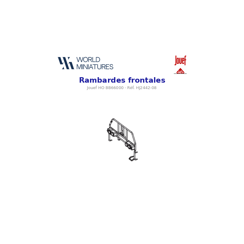 Jouef HO BB66000 – HJ2442-08 – Rambardes frontales