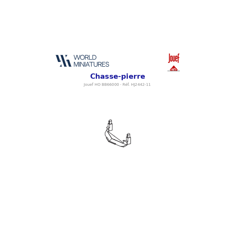 Jouef HO BB66000 – HJ2442-11 – Chasse pierre
