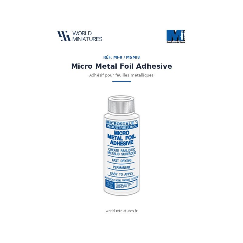 Microscale MI-8 – MSMI8 – Micro Metal Foil Adhesive