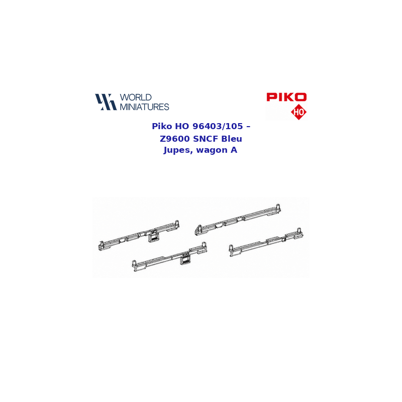 Piko HO 96403/105 – Z9600 SNCF Bleu Jupes, wagon A