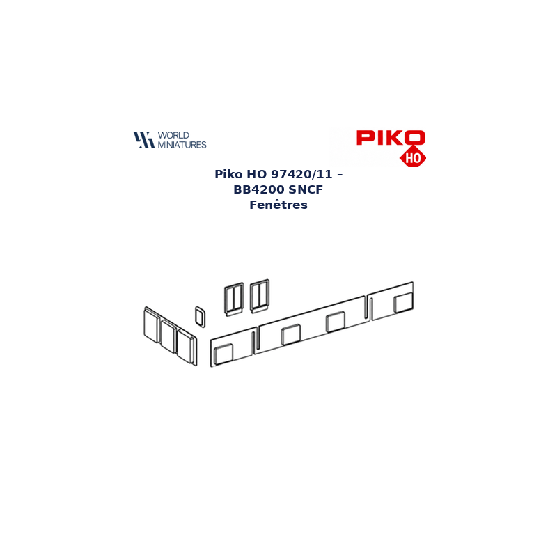 Piko HO 97420/11 – BB4200 SNCF Fenêtres