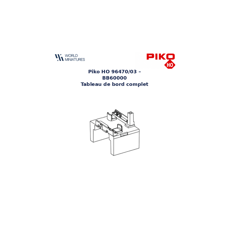 Piko HO 96470/03 – BB60000 Tableau de bord complet