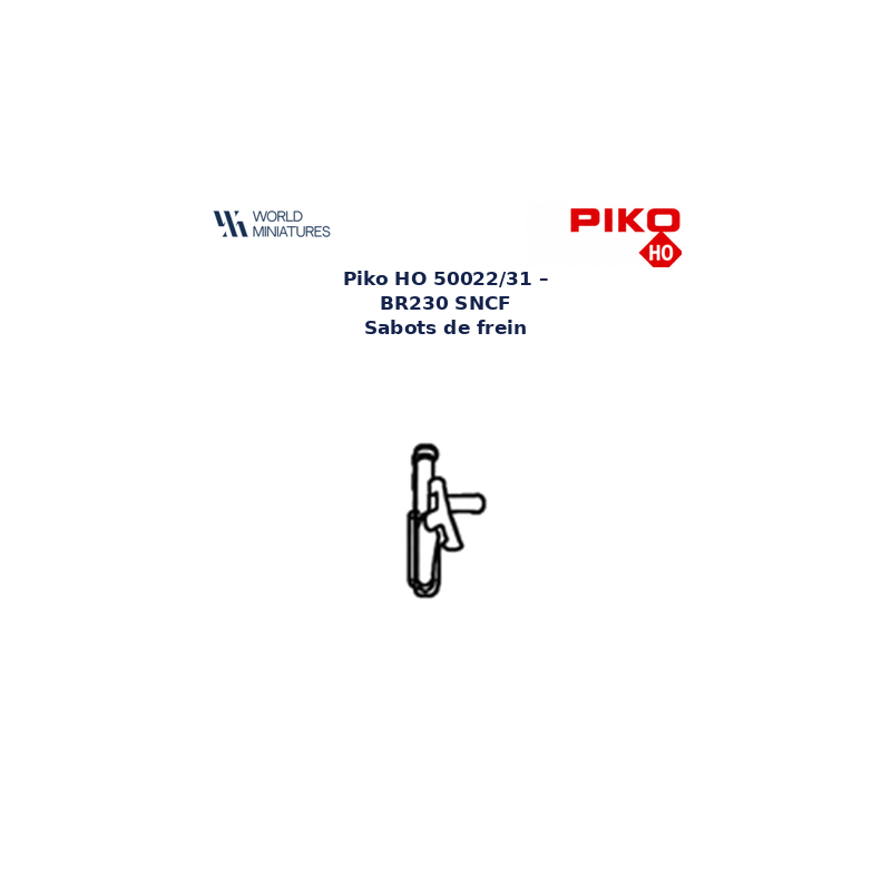 Piko HO 50022/31 BR230 SNCF Sabots de frein