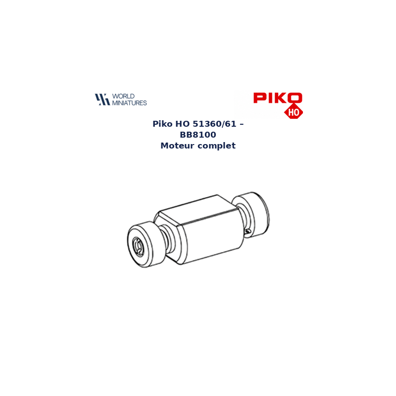 Piko HO 51360/61 – BB 8100 Moteur complet