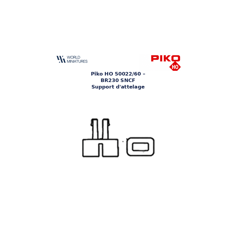 Piko HO 50022/60 – BR230 SNCF Support d'attelage