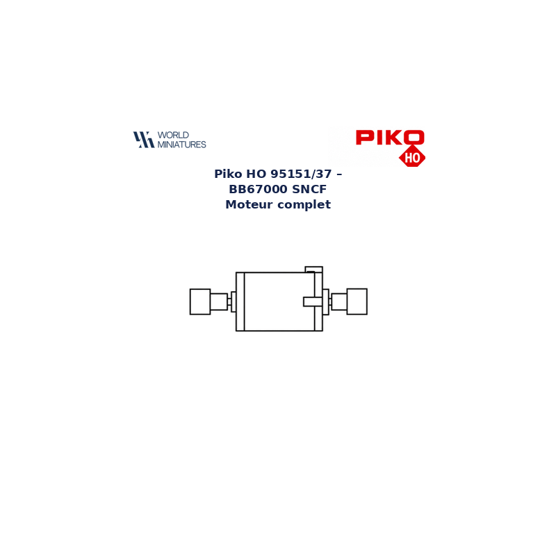 Piko HO 95151/37 – BB67000 SNCF Moteur complet