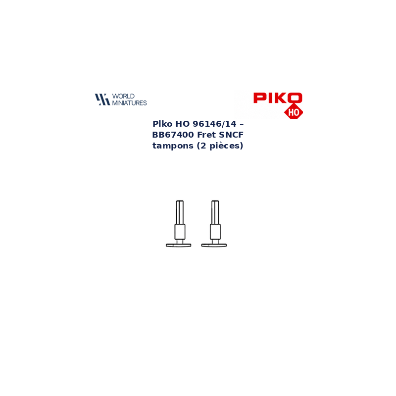 Piko HO 96146/14 – BB67400 Fret SNCF tampons (2 pièces)